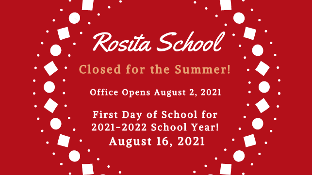 2021 -2022 School Year Begins August 16, 2021 - article thumnail image